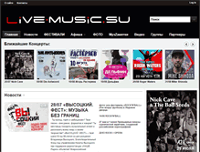 Tablet Screenshot of live-music.su